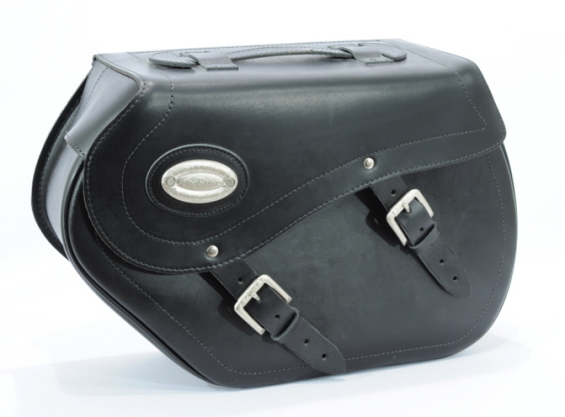 Genuine leather 44 Ltr rigid saddlebags Longride